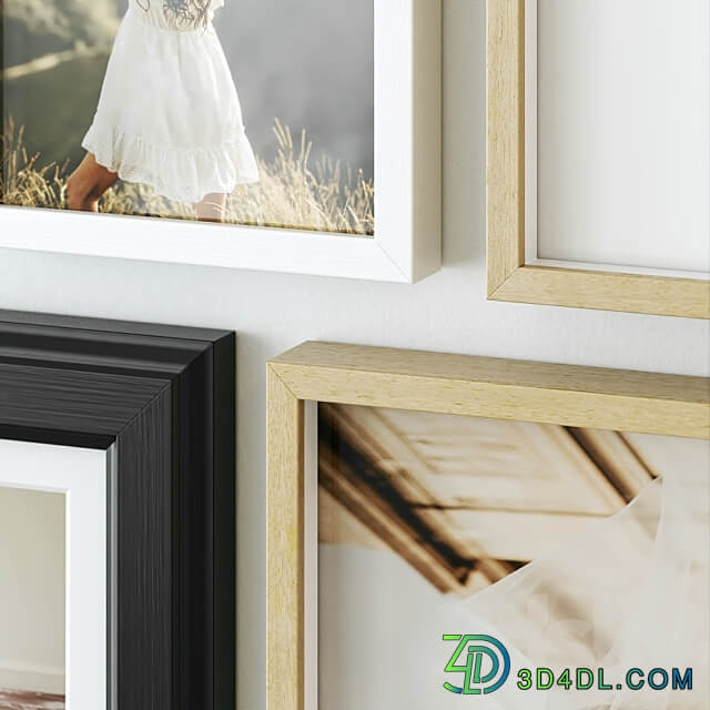 Family photo wall 3D Models