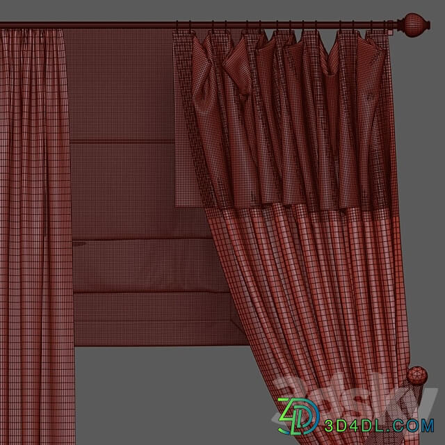 Curtain 945 3D Models 3DSKY