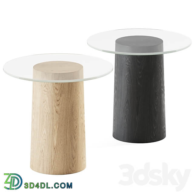 Stub Side Table Oak Fritz Hansen Coffee 3D Models 3DSKY