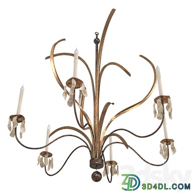 Low Country MARSH GRASS GRANDE CHANDELIER Pendant light 3D Models 3DSKY