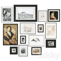 Large set of paintings 3D Models 