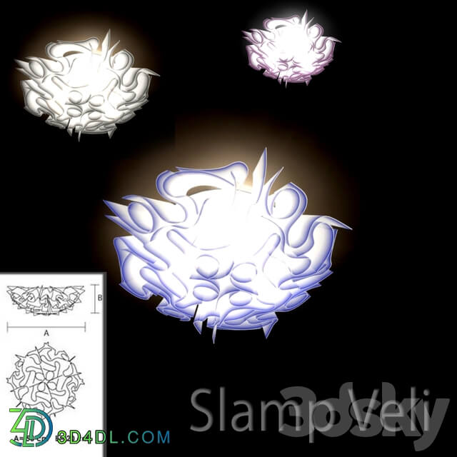 Slamp veli Ceiling lamp 3D Models