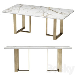 dining table carey wooden kors 3D Models 3DSKY 