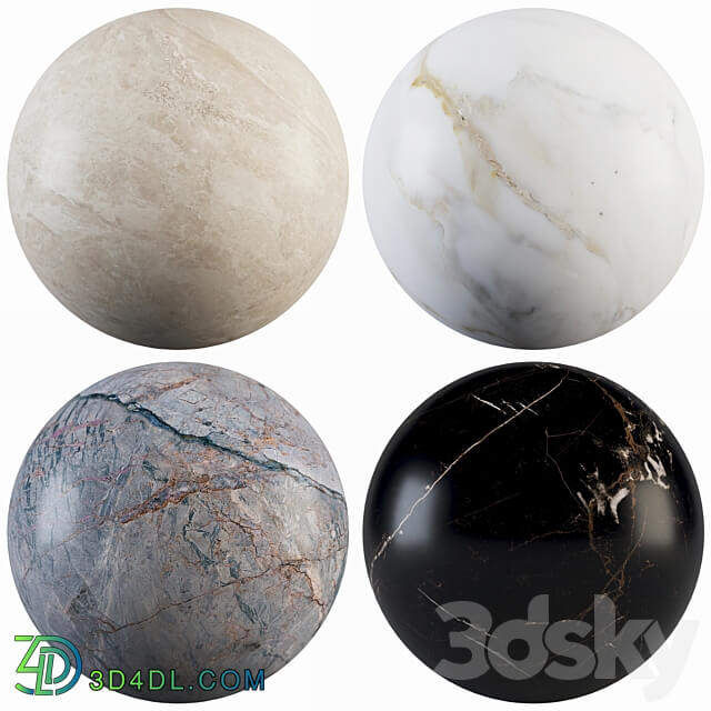 Collection Marble 53 3D Models 3DSKY