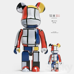 Bearbrick Piet Mondrian 3D Models 3DSKY 