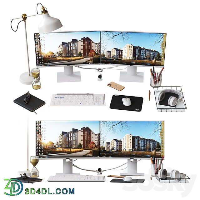 Desktop Set CG Artist Edition 1 3D Models