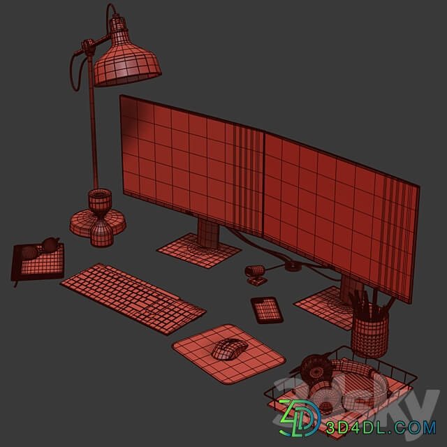 Desktop Set CG Artist Edition 1 3D Models