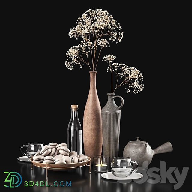 Decorative set 047 3D Models