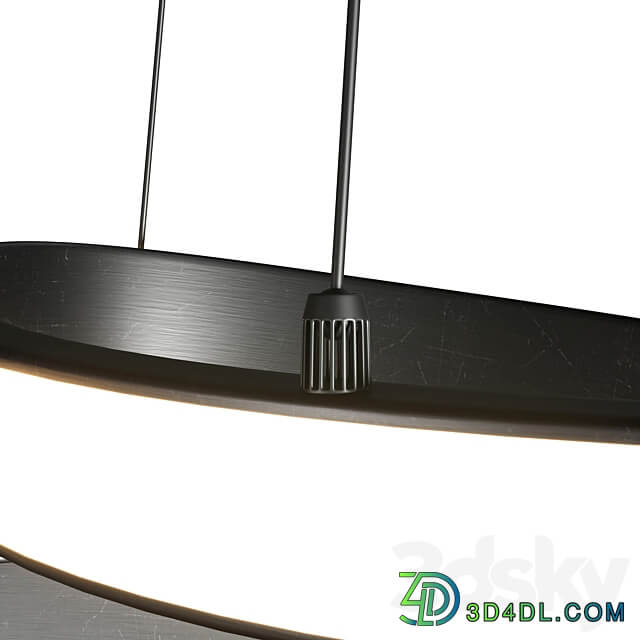 LED Pendant Light 75cm Acrylic Dimmable Pendant light 3D Models