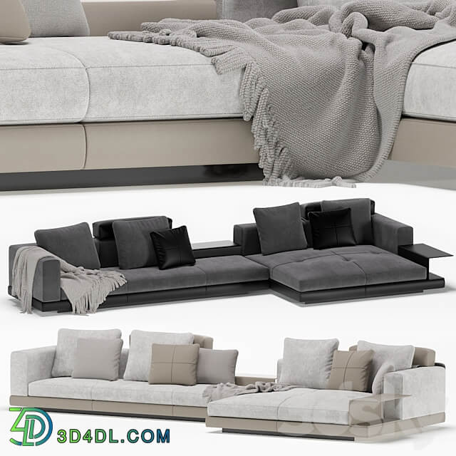 Minotti sofa modular connery 3D Models