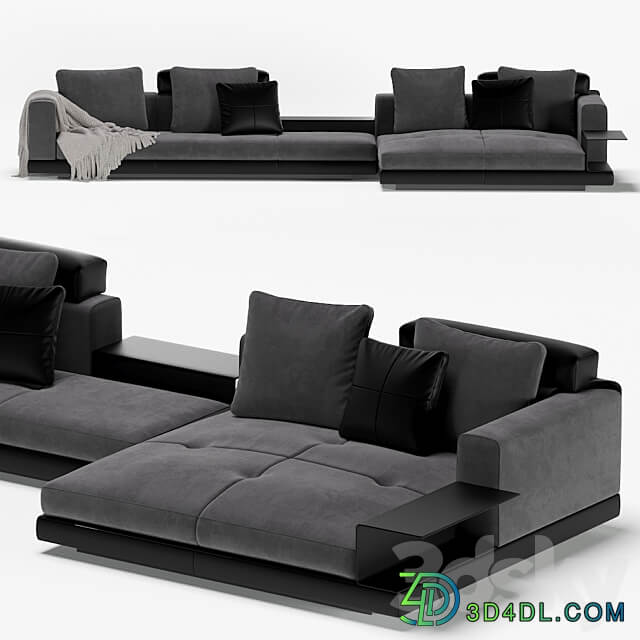 Minotti sofa modular connery 3D Models