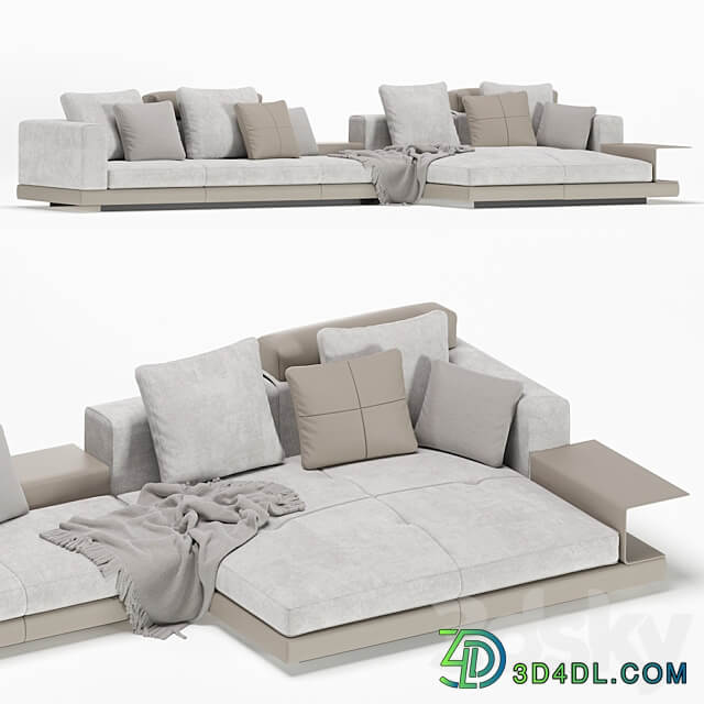 Minotti sofa modular connery 3D Models