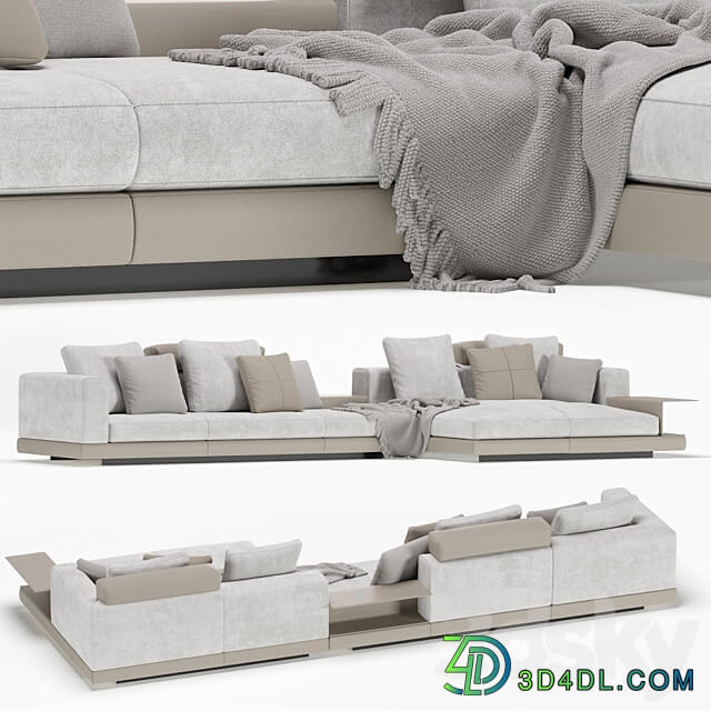 Minotti sofa modular connery 3D Models