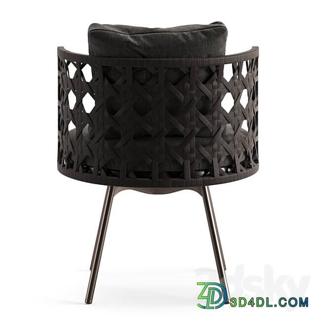 Minotti Torii Nest Dining Little Armchair 3D Models