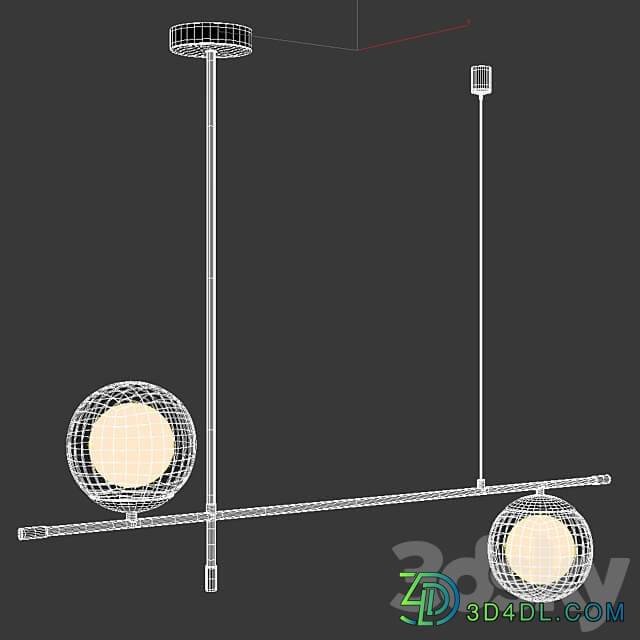 Maytoni Nostalgia MOD048PL 02G Pendant light 3D Models