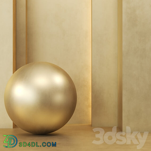 Gold Texture 4k 3 Color 3D Models