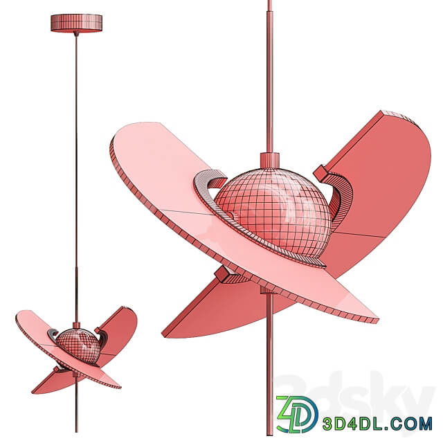 FLY Chandelier single Pendant light 3D Models