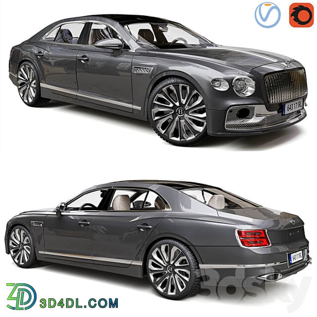 Bentley Flying Spur Mulliner 2022 3D Models