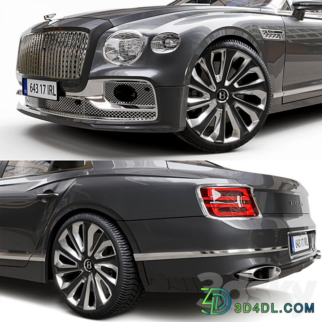 Bentley Flying Spur Mulliner 2022 3D Models