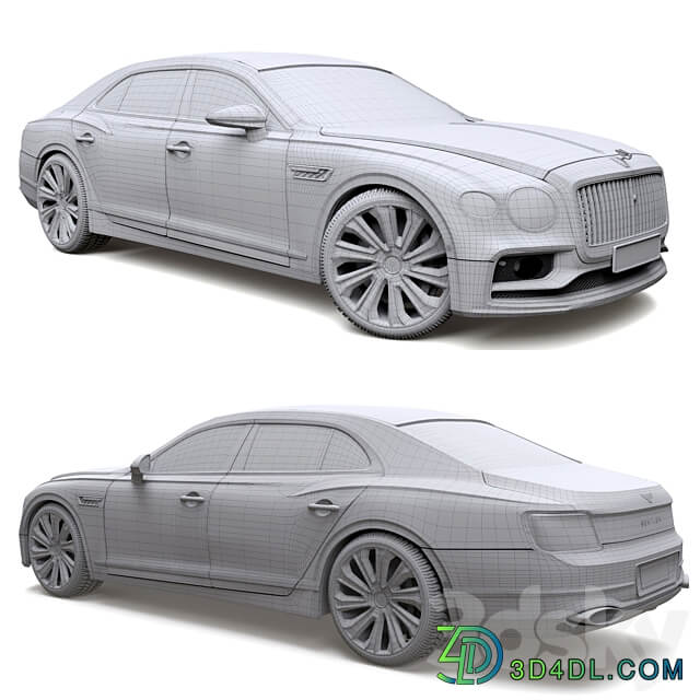 Bentley Flying Spur Mulliner 2022 3D Models