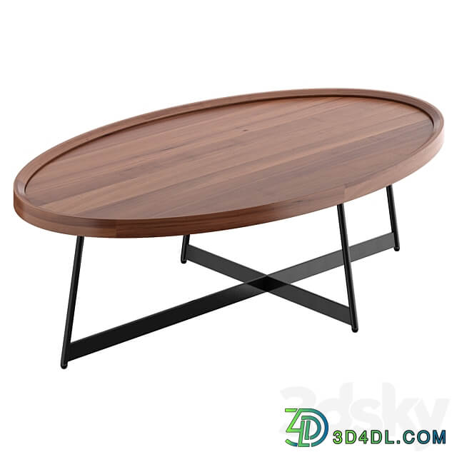 Nordic living room solid wood coffee table 3D Models