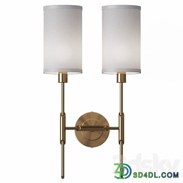 Wall sconce double Dantone Home Linear 3D Models