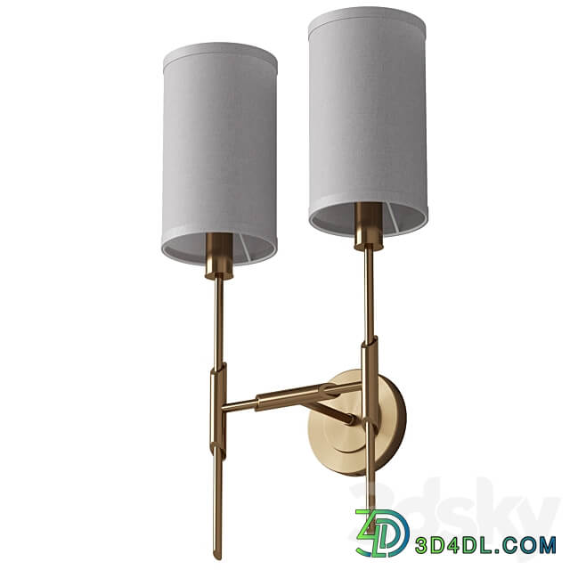 Wall sconce double Dantone Home Linear 3D Models