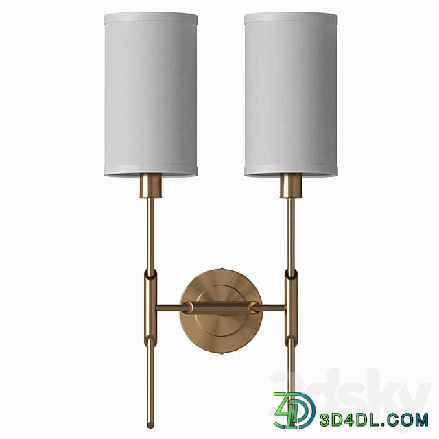 Wall sconce double Dantone Home Linear 3D Models