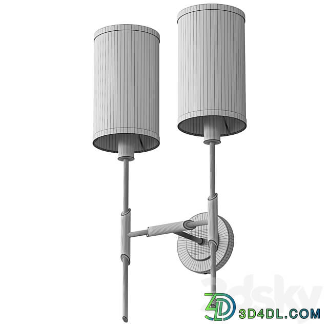 Wall sconce double Dantone Home Linear 3D Models