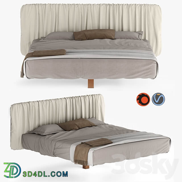 Fluttua Replis Bed from Lago Bed 3D Models