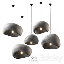 Khmara Lamp set 5 materials Pendant light 3D Models 