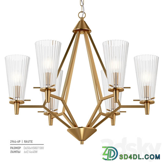 Favorite 2964 6P Pendant light 3D Models