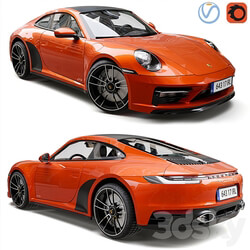 Porsche 911 Carrera 4 GTS 2022 3D Models 