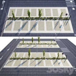 Outdoor eco parking 3D Models 