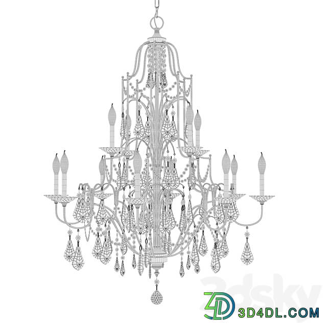 FEISS VALENTINA FE VALENTINA12lt chandlier Pendant light 3D Models