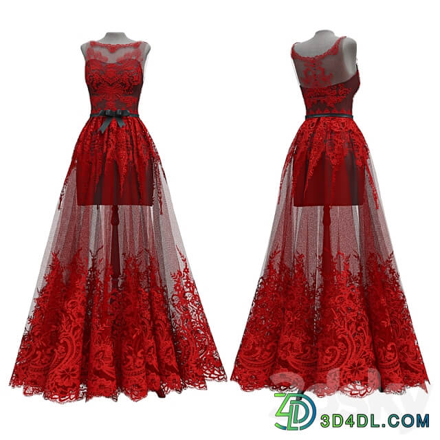 Wedding Dress Clothes 3D Models