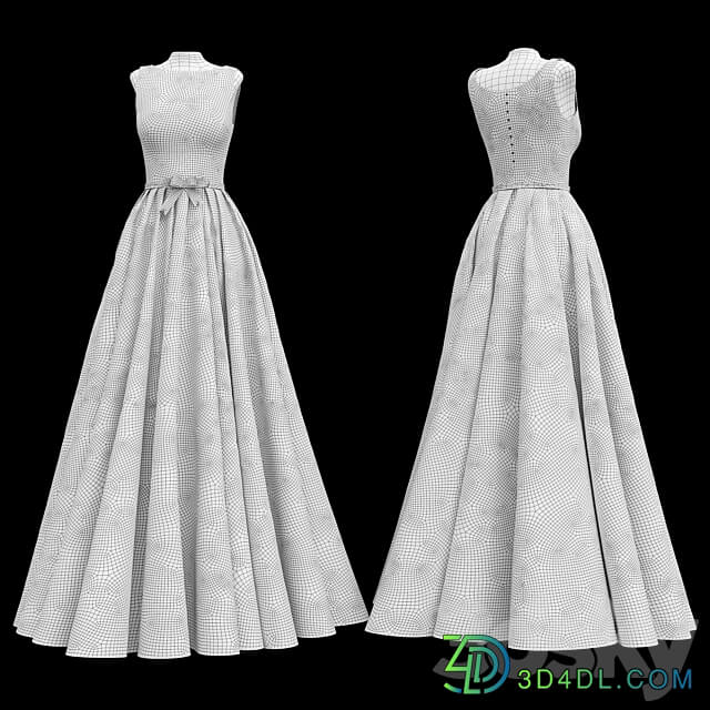 Wedding Dress Clothes 3D Models