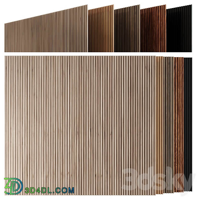 Wooden slats Other decorative objects 3D Models