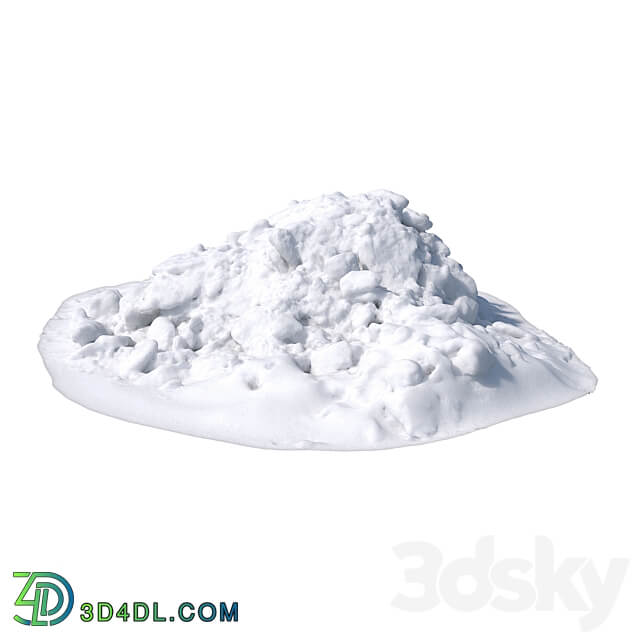 Pile of snow 5 3D Models