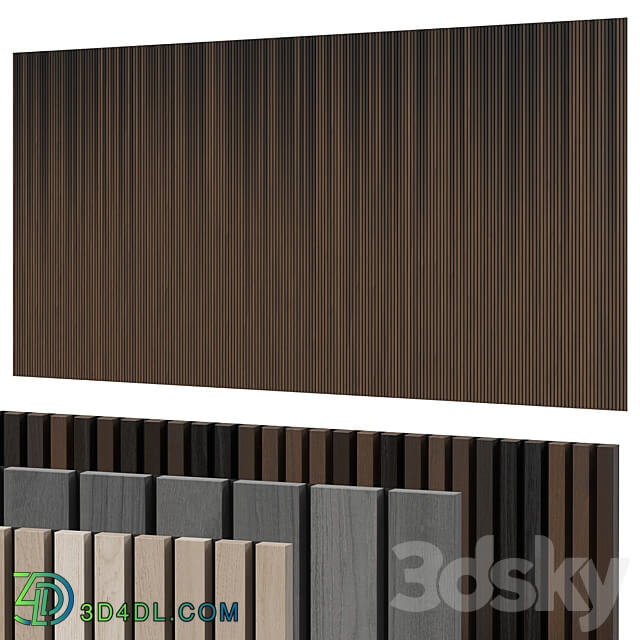 Panels with slats Other decorative objects 3D Models