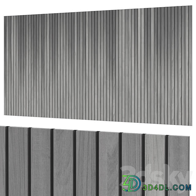 Panels with slats Other decorative objects 3D Models