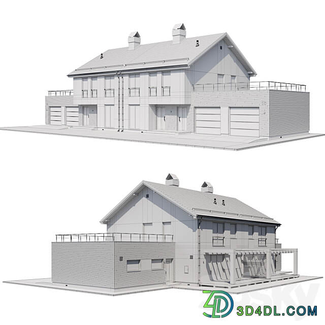 Cottage V1 3D Models