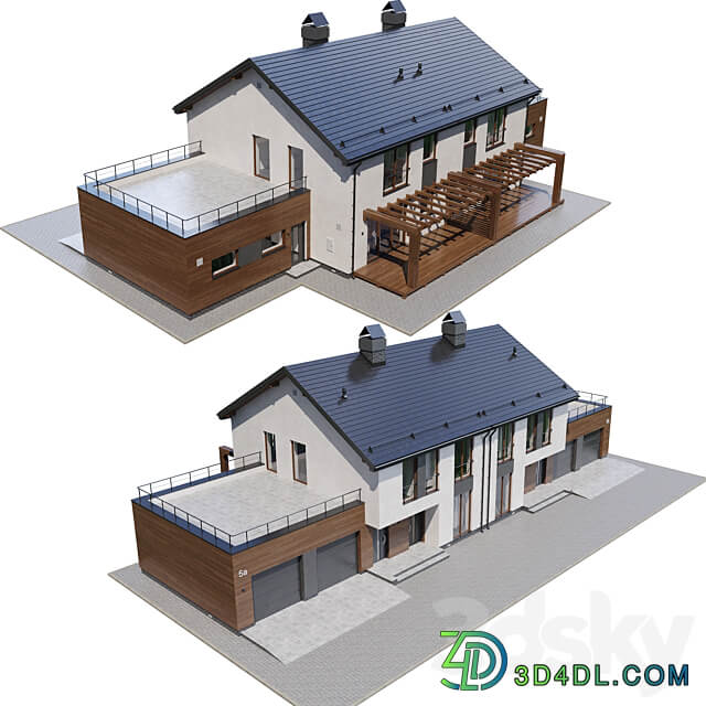 Cottage V1 3D Models