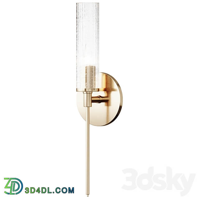 Pencil Arm and Crackle Glass Sconce Wall Sconce 3D Models