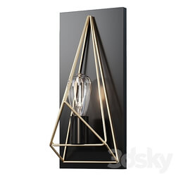 Sconce Prismatic Wire Cage Sconce wall light 3D Models 