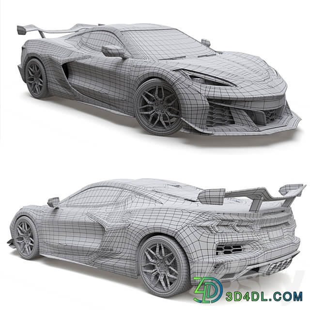 Chevrolet Corvette Z06 2023 3D Models