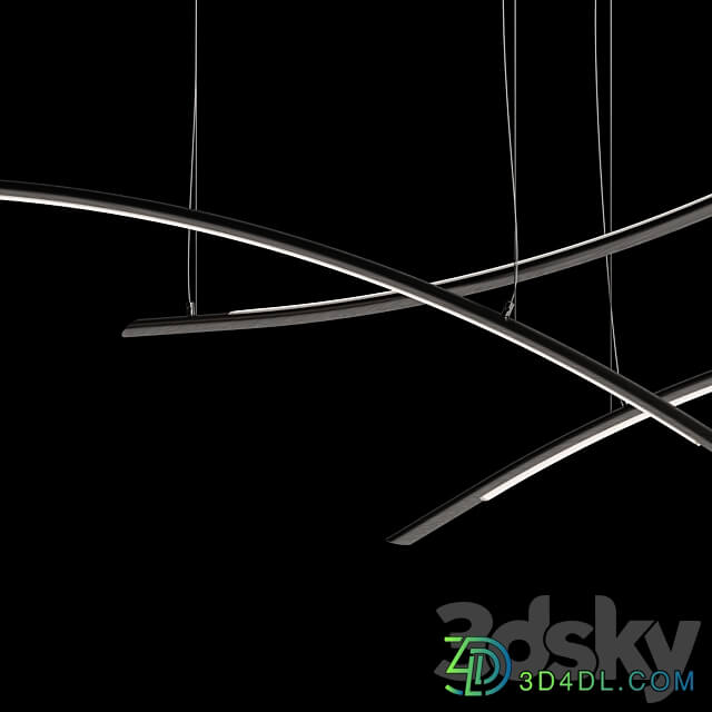 Cattelan Italia Katana 2022.1 Line Pendant light 3D Models