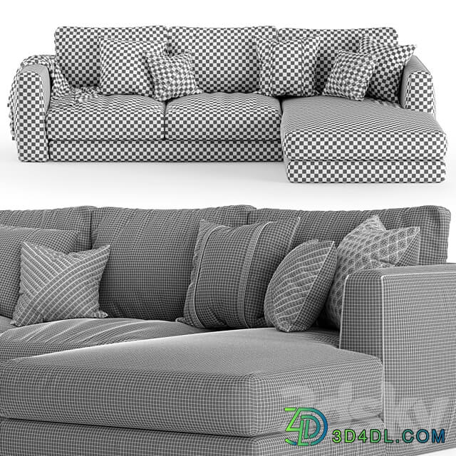 Corner sofa Bodema BARCLAY 3D Models