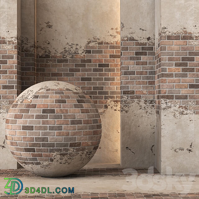 Old Brick Texture 4K Seamless Tileable 3D Models