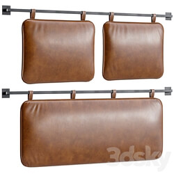 Hanging Pillow Headboard Set 1 3D Models 